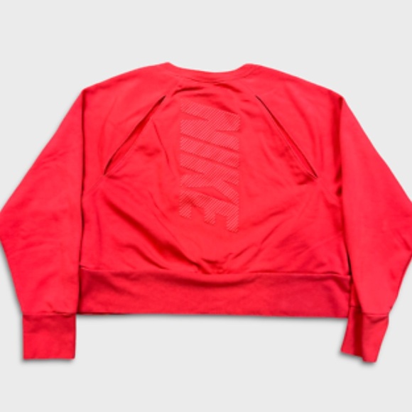 NIKE WOMENS LONG SLEEVE TRAINING CREWNECK EMBER GLOW LARGE - Picture 3 of 11